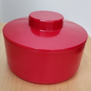GUC Tupperware red candy dish